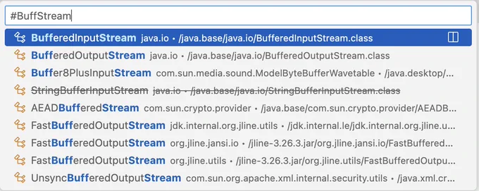 Support fuzzy camel case search for workspace symbols.