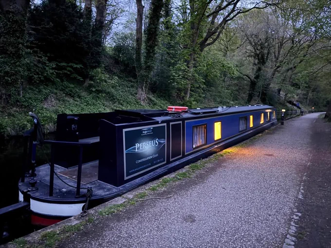 Perseus, our luxury 67ft Constellation 6 Class narrowboat offering accommodation for up to six people, is available to hire from Whixall on the Prees Branch of the Llangollen Canal in Shropshire.