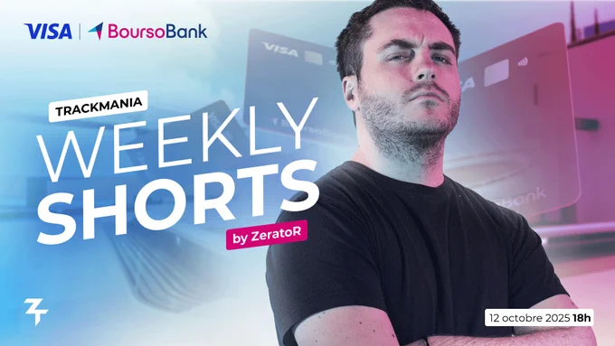 Visuel des Weekly Shorts by ZeratoR sur Trackmania : Sortie des map le 12 octobre à 18h.