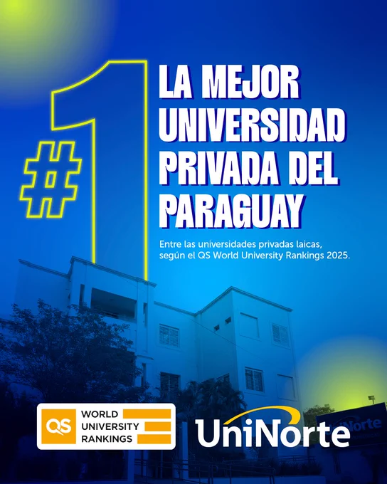 La Universidad del Norte se destaca como la mejor universidad privada laica del país en el prestigioso QS World University Rankings 2025 🌎✨.

Este reconocimiento internacional reafirma nuestro compromiso con la excelencia académica, la investigación científica y la formación de líderes que transforman nuestra sociedad.

Agradecemos a toda la comunidad UniNorte: estudiantes, docentes, investigadores, egresados y colaboradores por hacer posible este gran logro.
Somos #1 en calidad, ciencia, cultura y PRESTIGIO.

#RankingQS #OrgulloUniNorte #LíderesEnEducación #UniNorte #QS2025 #EducaciónDeCalidad