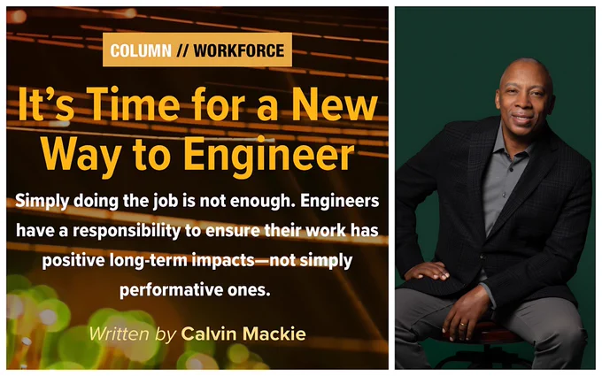 “What if engineers didn’t just build things—but better lives too?”

In a blog for @ASMEdotorg, Dr. @calvinmackie challenges us to center people, not just products, in engineering. Equity. Impact. Purpose.
Read more: https://www.asme.org/topics-resources/content/workforce-blog-it’s-time-for-a-new-way-to-engineer
#EngineeringWithPurpose @STEMNOLA