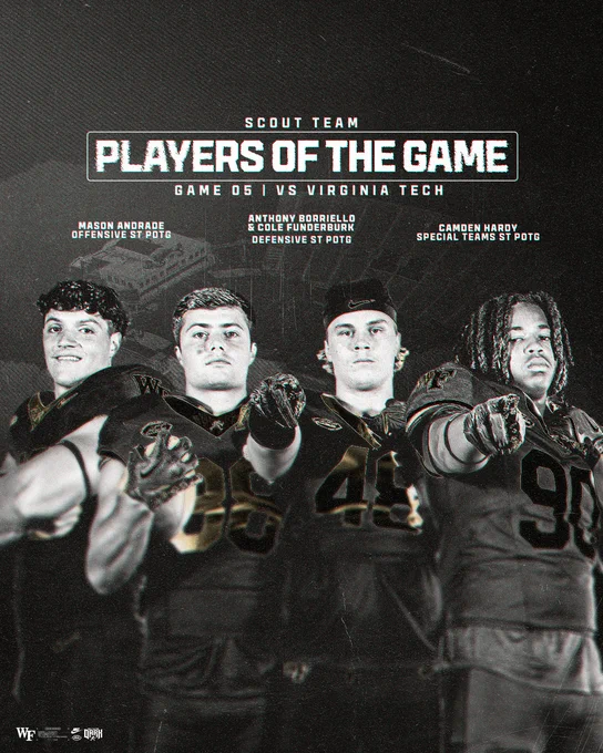 Scout Team Players of the Game