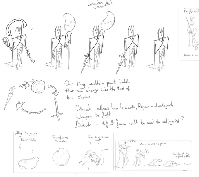 Paper Castle character concept art 