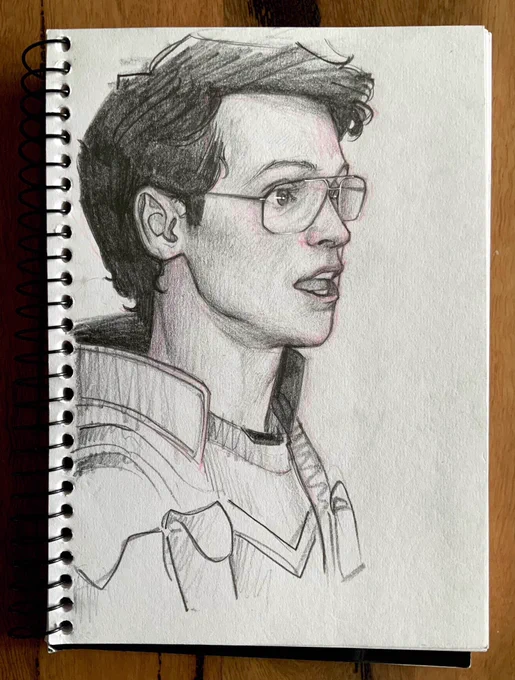 Pencil sketch of Vigilante (a.k.a., Adrian Chase played by Freddie Stroma) from peacemaker dc on hbo max