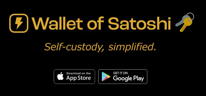 Wallet of Satoshi. Self-custody, simplified. Download now!