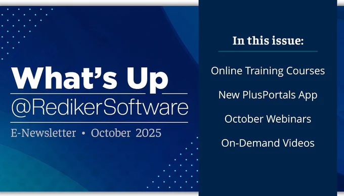 What's Up @RedikerSoftware E-Newsletter October 2025