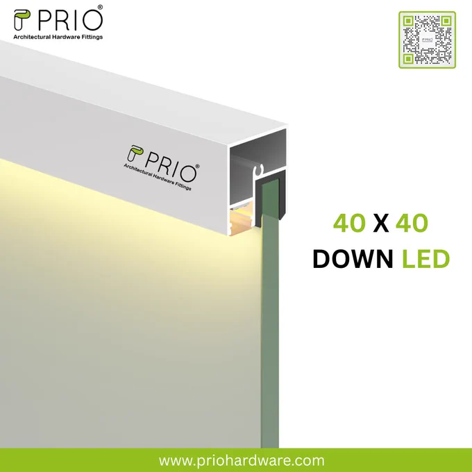 Product image of PRIO architectural hardware 40x40 LED downlight.