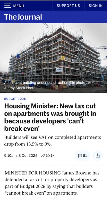 Glenveagh home builders operating profits soar 86% but yeah developers can't break even
What disgusting gaslighting & a continued culture of money for the boys
#DerelictIreland #HowIrelandWorks 