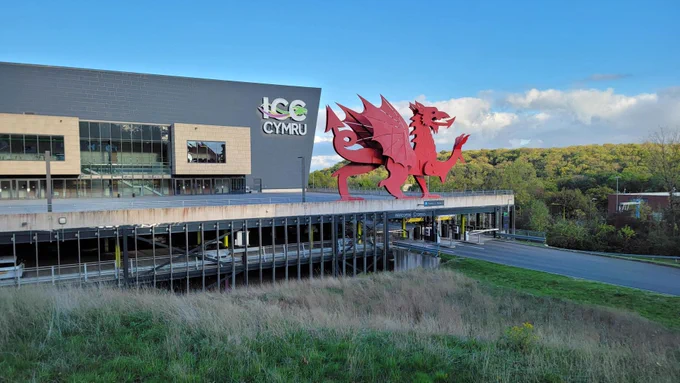 A photo of the ICC Wales. 