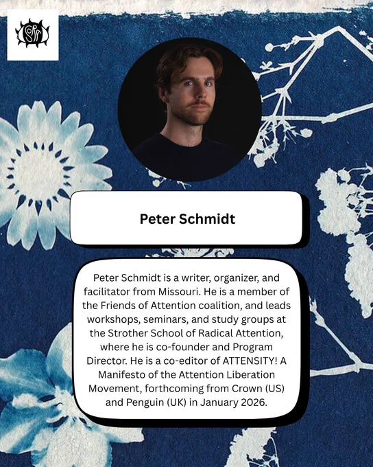 Photo and biography of Peter Schmidt of the Strother School of Radical Attention.