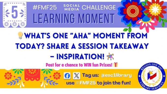 #FMF25 What's one "aha" moment from today? Share a session takeaway.