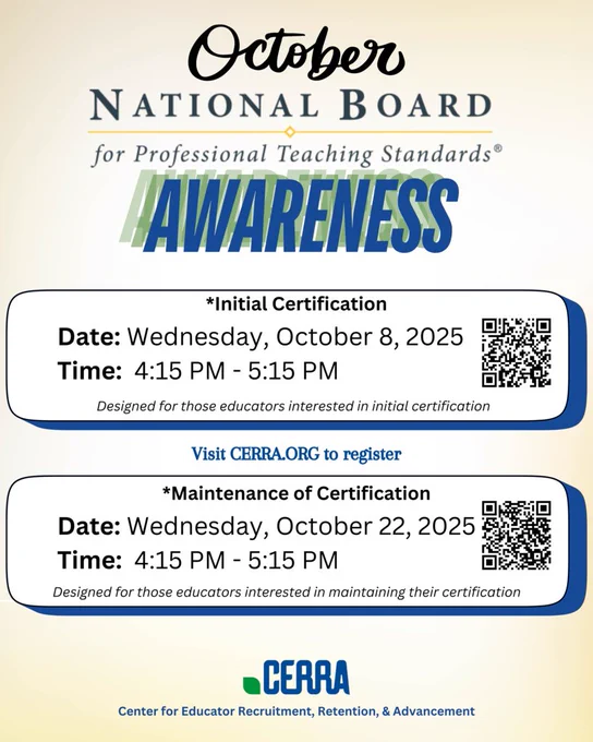 National Board Awareness Webinars