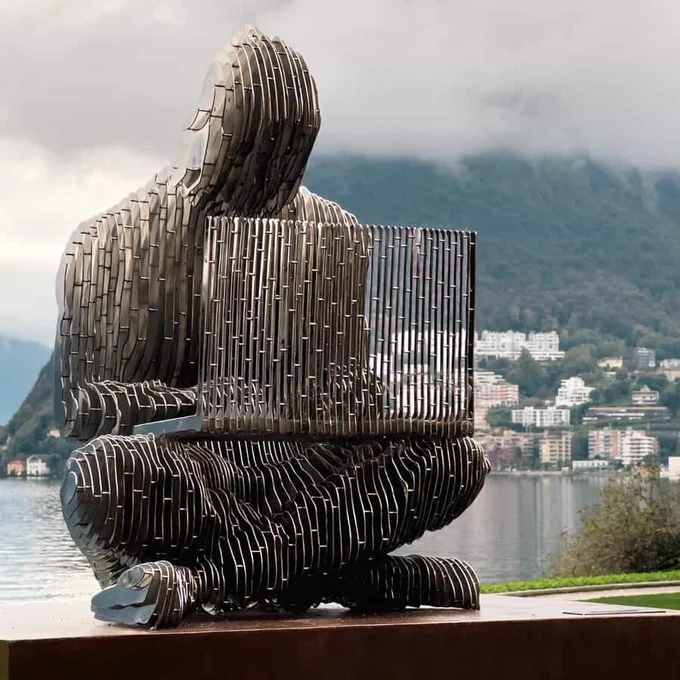 Satoshi Statue in Lugano