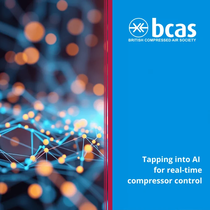 An abstract image depicting artificial intelligence and the Internet of Things and how it could benefit real-time compressor control