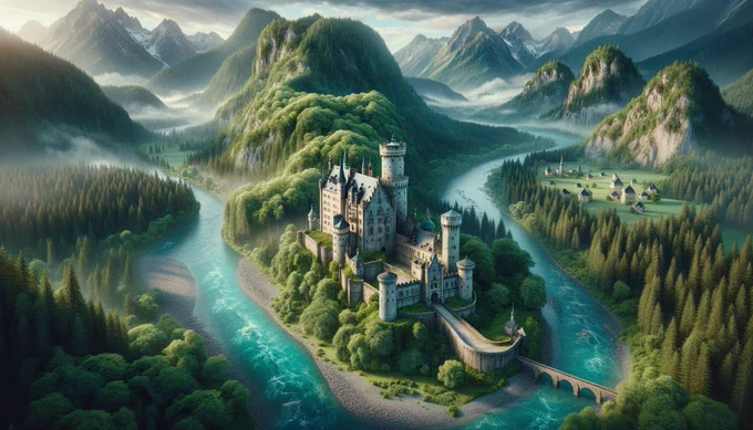 🎨 AI Art Prompt of the Day 🎨

"An imposing medieval castle nestled in a verdant valley, with a sapphire river flowing and misty mountains in the background, high detail, landscape"

✨Reply with your favorite AI Art!

#ArtificialIntelligence #AIArtwork #AI