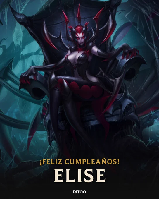 Cumpleaños de Elise 🕸️🎂 | #LeagueOfLegends

Elise, la Reina de las Arañas cumple 13 años el día de hoy.