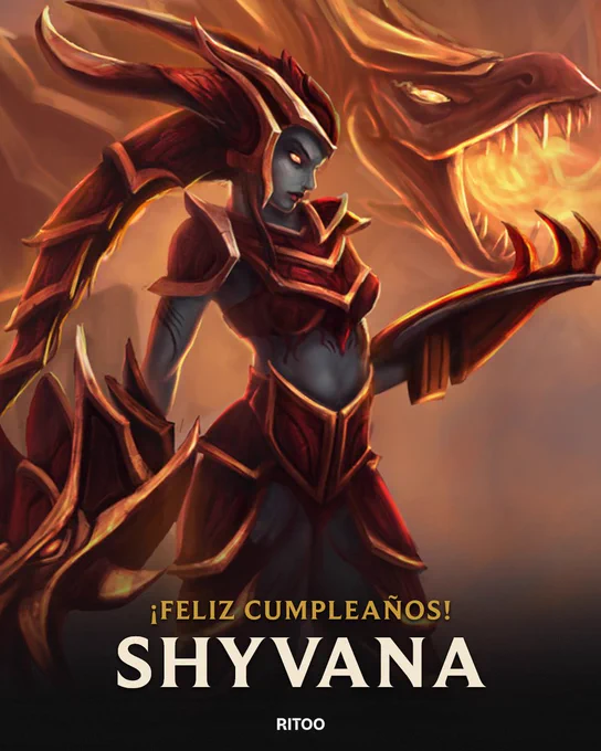 Cumpleaños de Shyvana 🐲🔥🎂 | #LeagueOfLegends

Shyvana, la Hija del Dragón, cumple 14 años el día de hoy, y este fue su primer Splash Art.