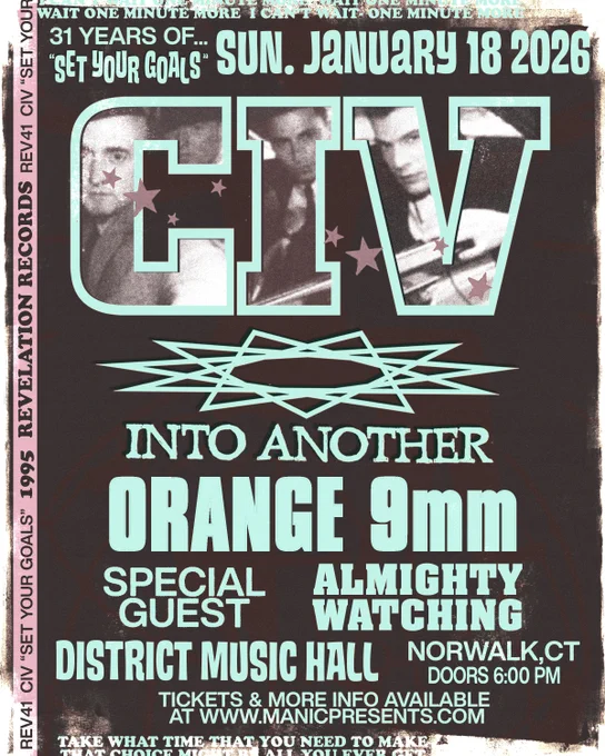 CIV, Into Another, Orange 9mm @ District Music Hall 1/16/26