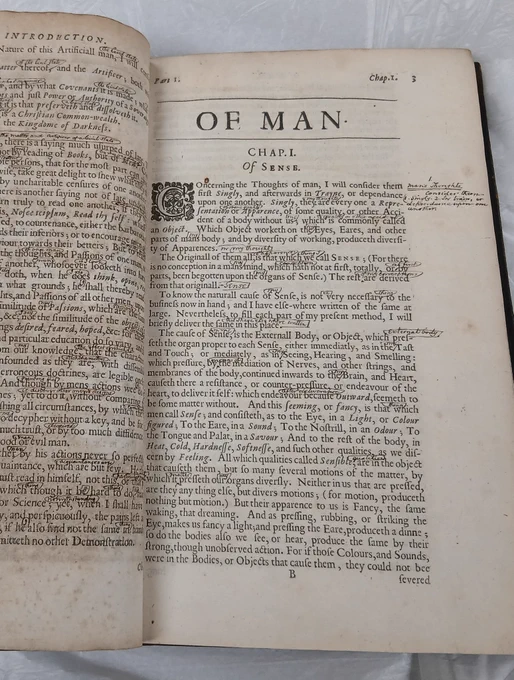 Pages with marginalia 