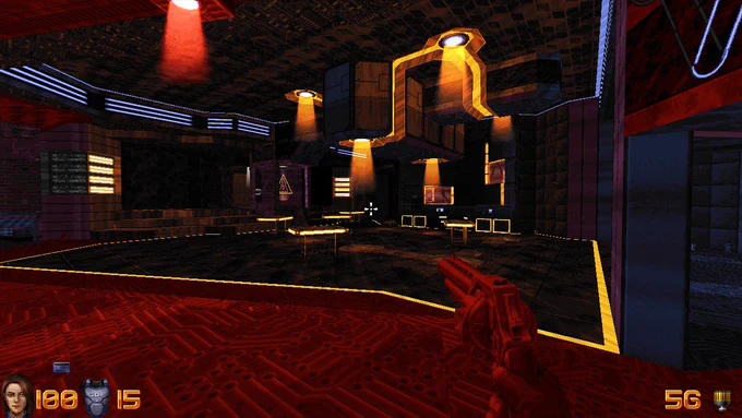 Screenshot from the game Ion Fury by Voidpoint/3D Realms (Nintendo Switch version)