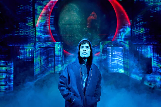 Max Harwood as Percy Jackon in The Lightning Thief musical