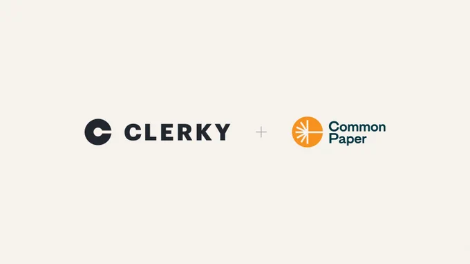 Clerky and Common Paper brand logos 