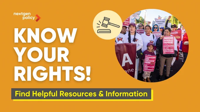 NextGen Policy Logo. Know Your Rights! Find Helpful resources and Information.
