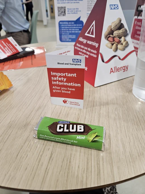 A mint club chocolate bar