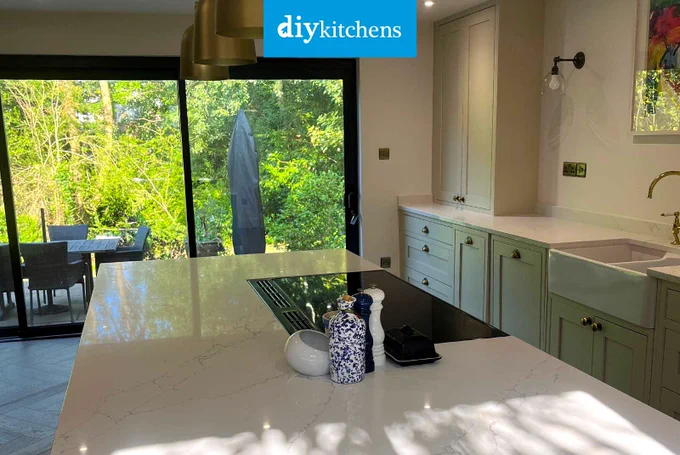 An Innova Bramley Cashmere Shaker #kitchen | DIY Kitchens