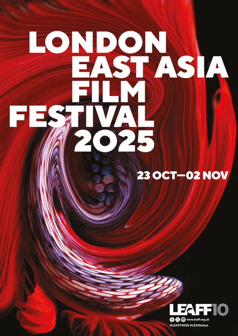 Graphic that says "London East Asia Film Festival 2025, 23 Oct-02 Nov"