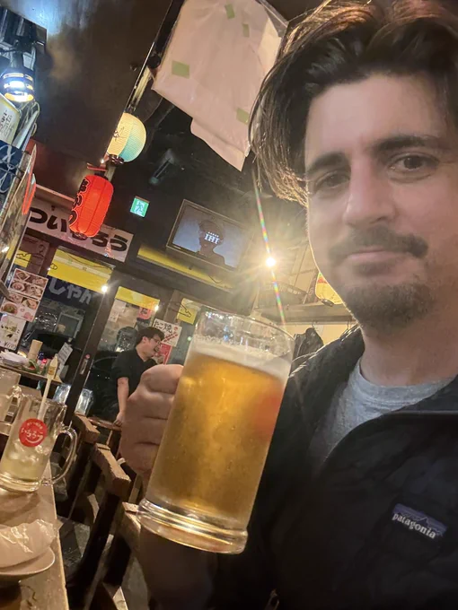 Guy at an izakaya