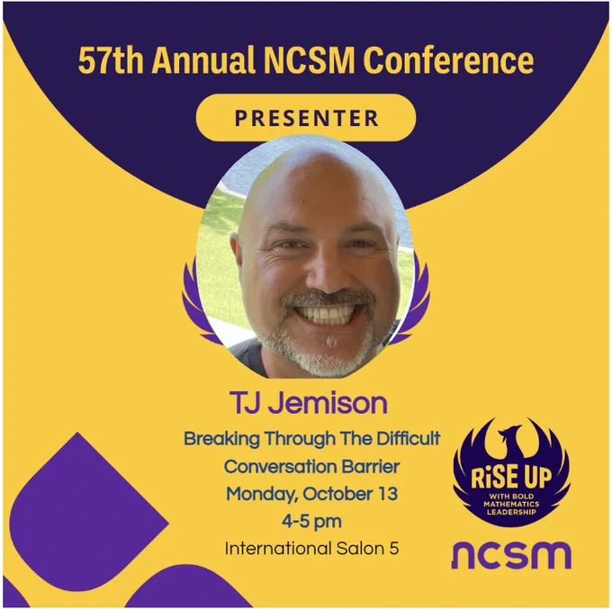TJ's presentation on Navigating Difficult Conversations on Oct 13th at 4:00 pm.