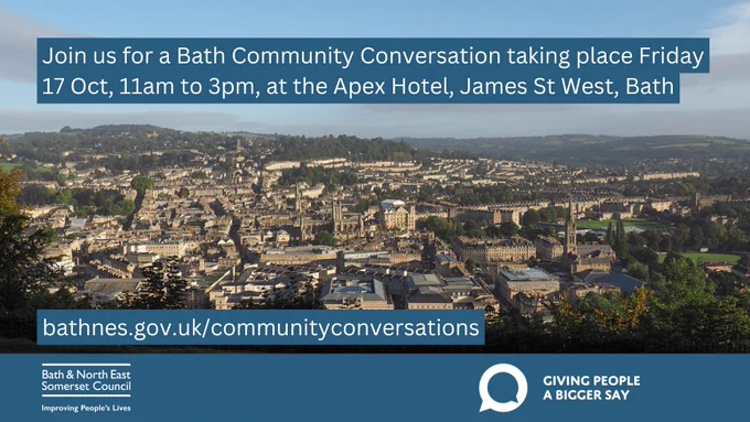 view over bath
