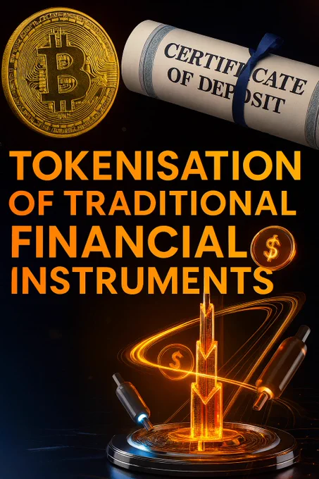 Discover how blockchain is reshaping the world of traditional finance — from certificates of deposit to global payments. 🌍
Tokenisation allows assets like bonds, real estate, and securities to move faster, safer, and more transparently on blockchain networks. 🚀
The future of finance is digital, decentralized, and borderless. 💡

