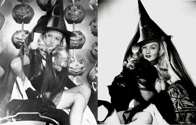 Veronica Lake as a witch