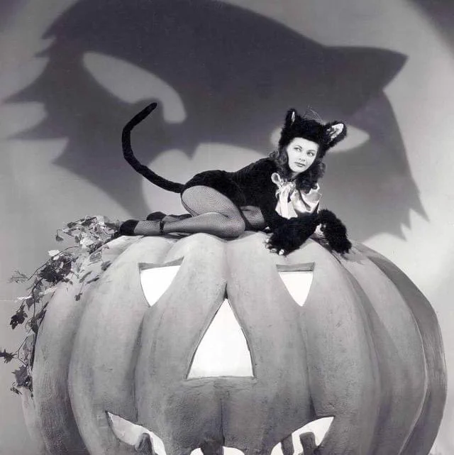 Yvonne De Carlo as a Black Cat