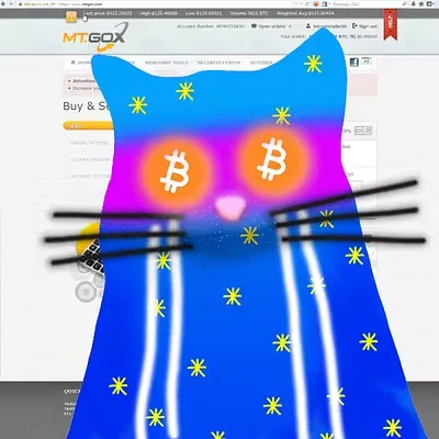 A euro Cat with Bitcoin eyes