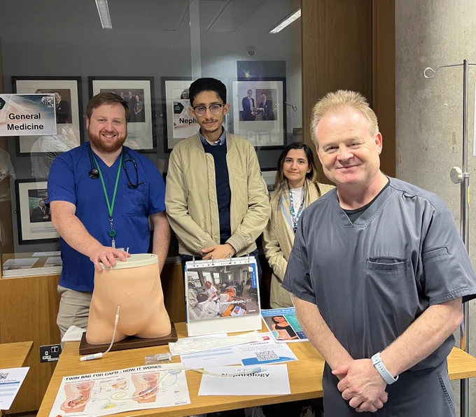 Shane, Basil, Kriti, & Prof Stack from the Kidney Team