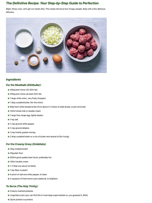Authentic Swedish Meatballs Recipe. Get the full guide on FreshKit.co.uk and make it at your own pace.