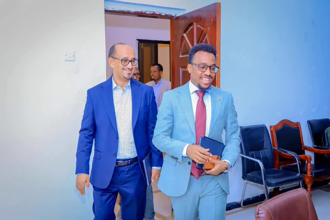 Minister of Health and Planning SWSS. Their Excellencies Mr Sa'id Ahmed Ali and Mr. Abdihakim Fiqi. 