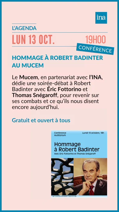 Hommage à Robert Badinter / Mucem & INA