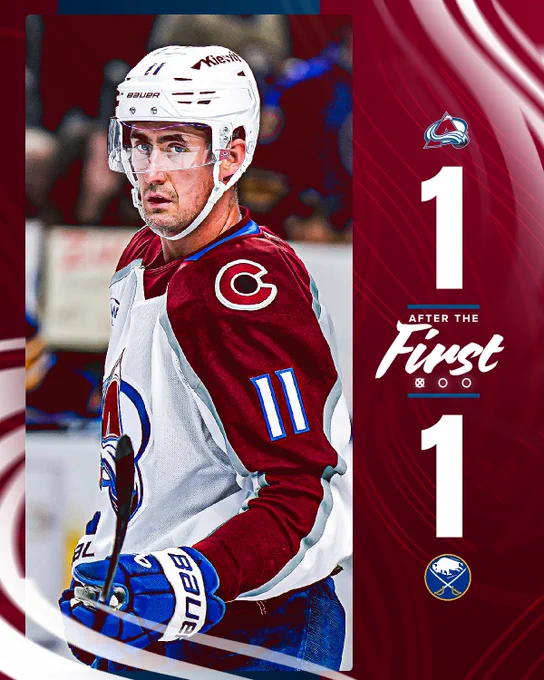 After the first
Colorado Avalanche, 1
Buffalo Sabres, 1