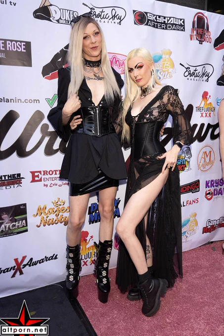 Sarina Havok and Robin Coffins at the  Urban X Awards 2025 red carpet by Steven Sandler for AltPorn.Net