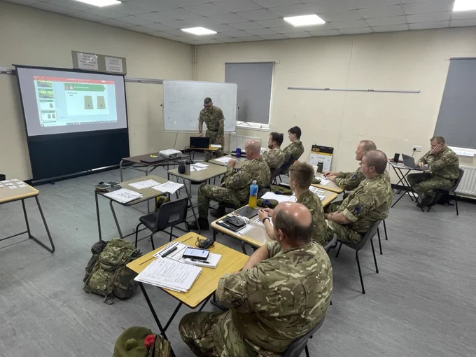 BIA -CFAV delivers hos lesson.