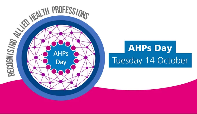 AHPs Day - Tuesday 14 October
Recognising Allied Health Professions