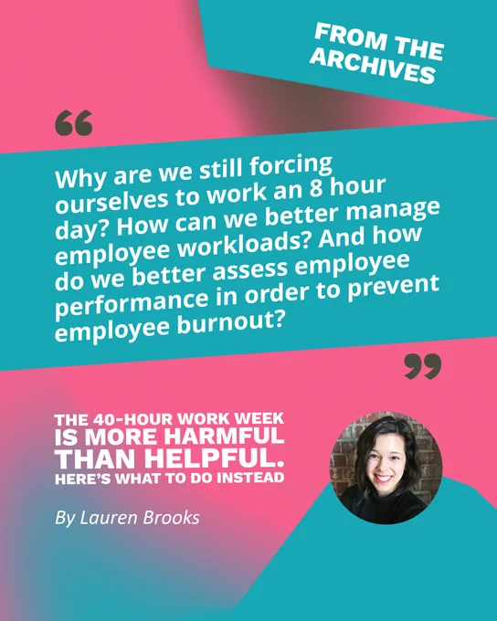 Banner says New Essay. It includes the quote, title, and author from the text of the post. In the bottom right corner is a photograph of Lauren.