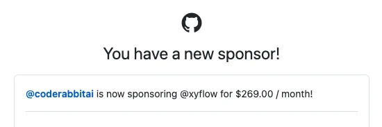 screenshot of sponsor mail