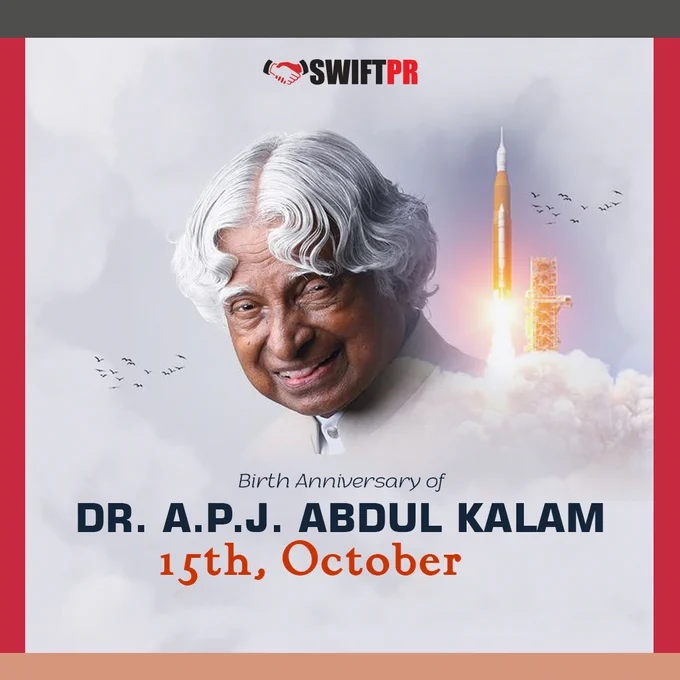 Celebrating the birth anniversary of Dr. A.P.J. Abdul Kalam — a true visionary who ignited minds and shaped the future of India.

#apjabdulkalam #abdulkalamjayanti #missilemanofindia #visionary #education #motivation #inspiringleader #dreamsintoreality