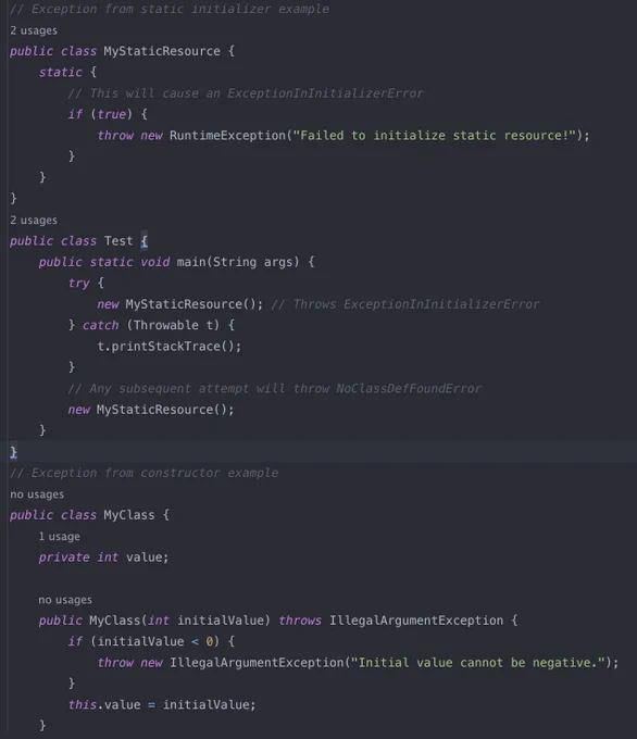 exception example