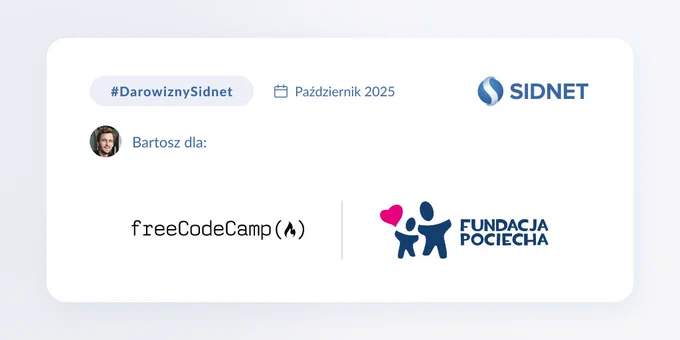 Logotypy projektów open-source i non-profit wspieranych przez software house Sidnet